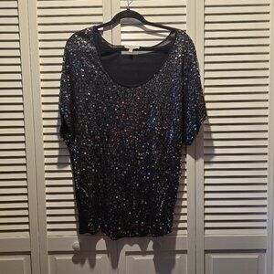 Remain Sequin Short Sleeve Top